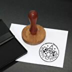 Kişiye Özel Öğretmen Kaşesi Kitap Mührü ve Istampa Set R5814-15