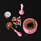 Çiçek Desenli 5 Parça Mum Mühür Seti