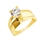 14 Ayar Tektaş Yüzük