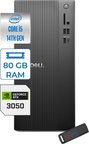 Dell Tower ECT1250 Intel Core I5 14400 80GB Ddr5 2tb SSD 6GB/RTX3050 Freedos Kurumsal Masaüstü Bilgisayar 3050ECT125014F27 + Zettausb