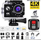 4K Ultra HD Aksiyon Kamerası – Su Geçirmez, Geniş Açı, Spor ve Vlog Çekimi İçin
