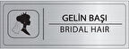 Mayeka Gelin Başı İsimlik Gümüş Metal Kapı İsimliği Levhası Yönlendirme Tabelası