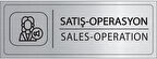 Mayeka Satış Operasyon İsimlik Gümüş Metal Kapı İsimliği Levhası Yönlendirme Tabelası