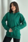 Kadın Kapşonlu Oversize Sweatshirt