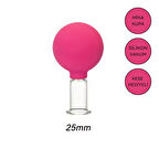 Mika Silikon Vakumlu Yüz ve Boyun İçin Masaj Kupası No:2 Gül Pembe Renk