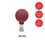 Mika Silikon Vakumlu Yüz ve Boyun İçin Masaj Kupası No:2 Kırmızı Renk