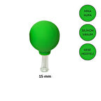 Mika Silikon Vakumlu Göz ve Burun Çevresi Masaj Kupası No:1 Açık Yeşil Renk