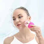 Slikon Yüz Buz Masaj Rulosu Yüz Sıkılaştırıcı Ice Face Roller Pembe Renk