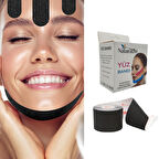 Beauty Tape Yüz Yogası İçin Face Tape Yüz Germe Bandı Siyah Renk
