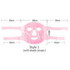 Pembe Bocuklu Soğuk Sıcak Jel Yüz Maskesi Buz Rahatlatıcı Kozmetik Yüz Yogası Maske