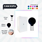 Silikon Vakumlu Cam Yüz Masaj Kupası No:2 Siyah