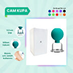 Silikon Vakumlu Cam Yüz Masaj Kupası No:4 Yeşil