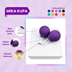 Silikon Vakumlu Mika Yüz Masaj Kupası 2'li Set Koyu Mor