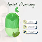 Silikon Yüz Temizleme Ve Buz Masaj Aleti Yeşil