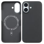 iPhone 16 Uyumlu Premium Karbon Fiber Kılıf Darbe Emici Lüks Kamera Korumalı MagSafe Destekli