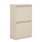 2 Raflı Metal Ayakkabılık | Krem | Metal Ayakkabı Dolabı | REHOME