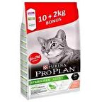 ProPlan Sterilised Somon Balıklı Kısırlaştırılmış Kedi Maması 10 Kg + 2 Kg