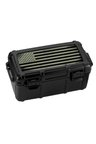 Cigar Caddy 15 Siyah Bayraklı Travel Humidor Puro Kutusu