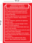 Metal Yangına Köpükle Müdahale Talimatı 15x20 cm Uyarı İş Güvenliği Levhası
