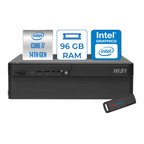 MSI Msı Pro DP80 Intel Core I7 5.4ghz 14700 96GB 2tb SSD UHD Graphics 770 Wi-Fi7 300W Psu Windows 11 Home Masaüstü Bilgisayar Bilgisayar A14G003EUH31 + Zettausb
