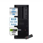 Lenovo Thinkstation P3 Tower Gen2 Intel Core Ultra 9 285K 64GB 4tb SSD 20GB/RTX4000 750W Platinum Freedos Masaüsüt Iş Istasyonu 30HT006QTRF24 + Zettausb