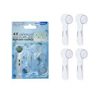 Şarjlı Diş Fırçası Başlıkları Için Koruma Kapağı 4 Adet - Oral-B Başlıkları ile Uyumlu