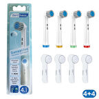 Sensetive - Ekstra Yumuşak Oral-B Uyumlu Diş Fırçası Başlığı + Fırça Koruma Kapağı