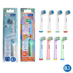 Kombo set Sensetive + Kids Fun Yumuşak Oral-B Uyumlu Yedek Diş Fırçası Başlıkları