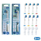 Süper set Sensetive + 3D Maxcare Oral-B Uyumlu Diş Fırçası Başlıkları + Fırça Koruma Kapağı