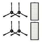 Roborock Q5 Pro , Q5 Pro Plus Uyumlu Siyah 6 Parça Yedek Set