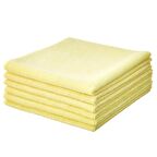 Mikrofiber Temizlik Bezi Pro Sarı 40X40 cm - 5 ADET - 250 GSM - Cam Bezi - Mutfak Bezi
