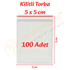 5x5 cm. Kilitli Torba (100 Adet)
