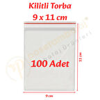 9x11 cm. Kilitli Torba (100 Adet)