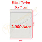 6x7 cm. Kilitli Torba (2.000 Adet)
