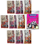 Avida 12li Kuzu, New Story Mix Stick Kedi 9 paket 3x5gr Ödül Çubukları Maması