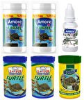 Turtle Food Sticks 2x125 ml Bonisa 100 ml Lotus 2x100ml Su Kaplumbağası Yüzen Yemi Multivitamin