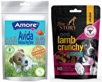 Avida 12li Dog Lamb Sticks, Kemik Şeklinde 80gr Yumuşacık Köpek Ödülü Lamb Crunchy