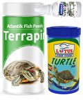 Terrapin Turtle Sticks 250ml, Lotus 100ml Turtle Sürüngen ve Yüzen Kaplumbağa Yemi, Multivitamin