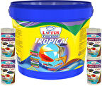 Lotus Tropikal Mix 3Kg Kova, 4x100ml Pure Red Colour Cips Lepistes Melek Moli Canlı Doğuran Akvaryum Balık Yemi