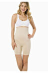 Kadın Yüksek Bel Kısa Paça Boxer Korse Yeni Sezon