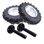 Çapa Makinesi Teker Ve Aks Takım 32 Mm