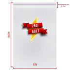 23x30+5 (23*35) cm. 250 Adet - Şeffaf Bantlı Yapışkanlı Jelatin Poşet