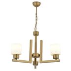 Torqu 3 Lü Eskitme Boyalı Beyaz Camlı Modern Genç Odası Yatak Odası Salon Avize 