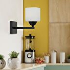 Apliqa Minel Metal Modern Yatak Odası Duvar - Yatak Başı Siyah Aplik 