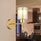 Apliqa Cemre Metal Modern Yatak Odası Duvar - Yatak Başı Gold Aplik 