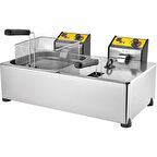 Remta R 102 8+8 lt Sanayi Tipi Elektrikli Çiftli Fritöz