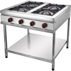 Remta 4'lü Ayaklı Taban Raflı LPGLokanta Ocağı