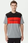 Lacoste Men's Relaxed Fit Crew Neck T-Shirt Erkek Rahat Kesim Bisiklet Yaka Renk Bloklu Pamuklu Tişört 