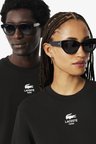 Lacoste Unisex Sweatshirt Bisiklet Yaka Pamuklu Sweatshirt Siyah
