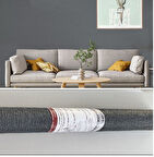 50x280cm(1,4m2) Koyu Gri Dekor Isı ve Ses Yalıtım Yapışkanlı Duvar Kağıdı Dokulu Esnek Silinebilir